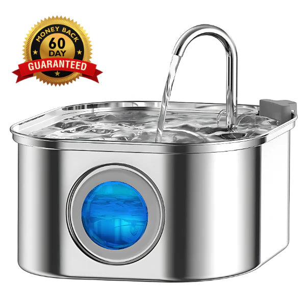 Purrify™ Advanced Automatic Stainless Steel Cat Water Fountain, 108 oz (3.2 L)